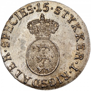 Аверс монеты Норвегия, 1/15 спесие далера, 1795-1802