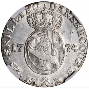 Реверс монеты Норвегия, 24 скиллинга, 1772-1788