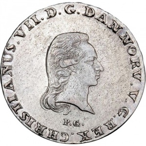 Аверс монеты Норвегия, ⅓ спесие далера, 1803