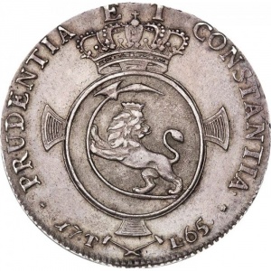 Реверс монеты Норвегия, 1 спесие далер, 1765