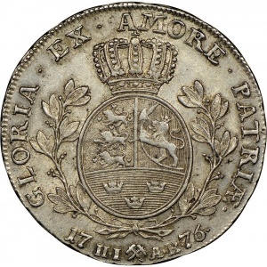 Реверс монеты Норвегия, 1 спесие далер, 1776-1785