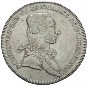 Аверс монеты Норвегия, 1 ригсдалер, 1788, Визит Кристиана VII в Норвегию