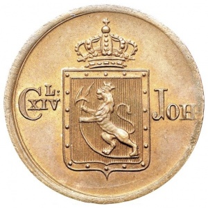 Аверс монеты Норвегия, ½ скиллинга, 1837-1841