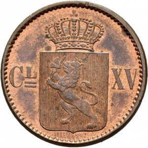 Аверс монеты Норвегия, 1 скиллинг, 1870