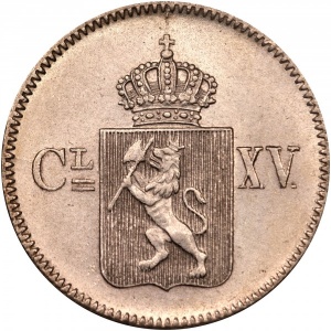 Аверс монеты Норвегия, 3 скиллинга, 1868-1869