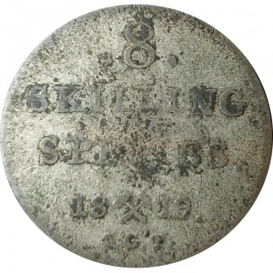 Реверс монеты Норвегия, 8 скиллингов, 1819