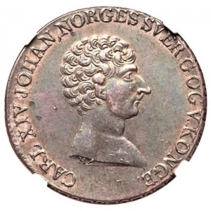 Аверс монеты Норвегия, ½ спесие далера, 1819-1824