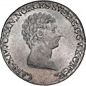 Аверс монеты Норвегия, 1 спесие далер, 1819-1824