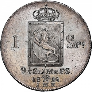 Реверс монеты Норвегия, 1 спесие далер, 1819-1824
