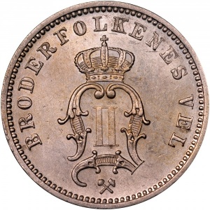 Аверс монеты Норвегия, 10 эре, 1875-1903
