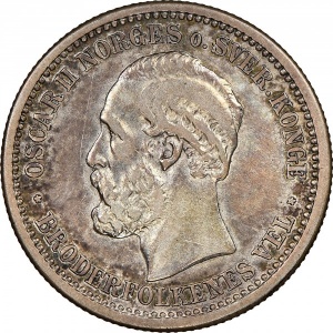 Аверс монеты Норвегия, 1 крона, 1875
