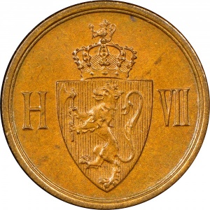 Аверс монеты Норвегия, 1 эре, 1906-1907