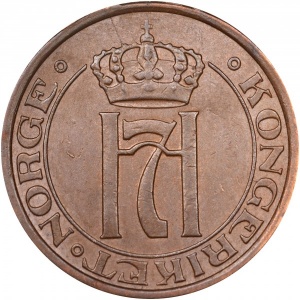 Аверс монеты Норвегия, 2 эре, 1909-1952