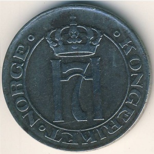 Аверс монеты Норвегия, 5 эре, 1917-1920