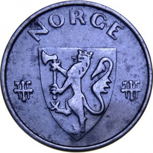Аверс монеты Норвегия, 5 эре, 1941-1945