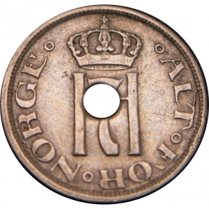 Аверс монеты Норвегия, 25 эре, 1921-1923