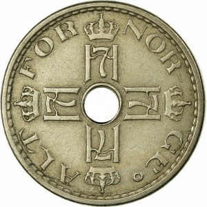 Аверс монеты Норвегия, 50 эре, 1926-1949