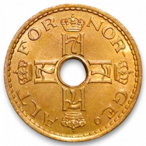 Аверс монеты Норвегия, 50 эре, 1942