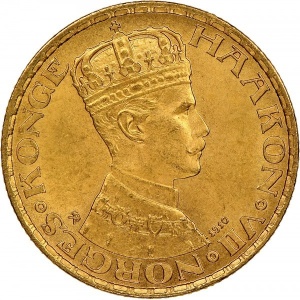 Аверс монеты Норвегия, 10 крон, 1910