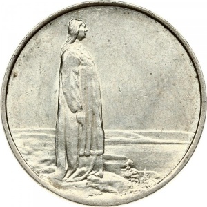 Реверс монеты Норвегия, 2 кроны, 1914, 100 лет Конституции Норвегии