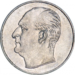 Аверс монеты Норвегия, 25 эре, 1958-1973