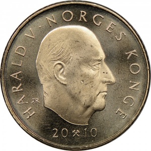 Аверс монеты Норвегия, 10 крон, 2010, 200 лет со дня рождения Оле Булла