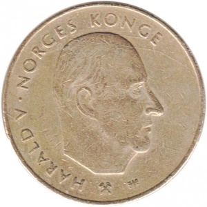 Аверс монеты Норвегия, 20 крон, 2000, Смена тысячелетия - 2000 год