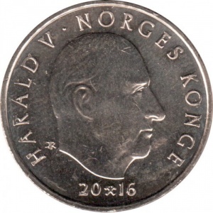 Аверс монеты Норвегия, 20 крон, 2016, 200 лет Норвежскому банку