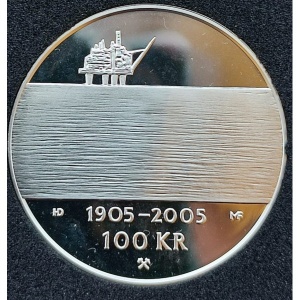 Реверс монеты Норвегия, 100 крон, 2004, 100 лет Независимости