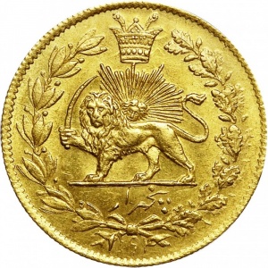 Реверс монеты Иран, ½ тумана, 1877