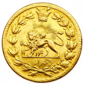 Реверс монеты Иран, 5000 динаров, 1897-1898