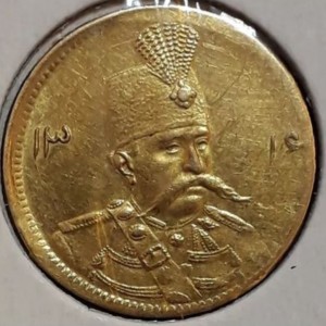 Аверс монеты Иран, 5000 динаров, 1899-1907