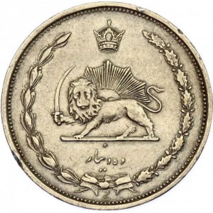 Реверс монеты Иран, 10 динаров, 1931