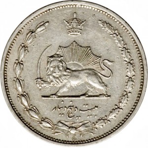 Аверс монеты Иран, 25 динаров, 1931