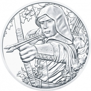 Реверс монеты Австрия, 1½ евро, 2019, 825 лет Венскому монетному двору - Робин Гуд