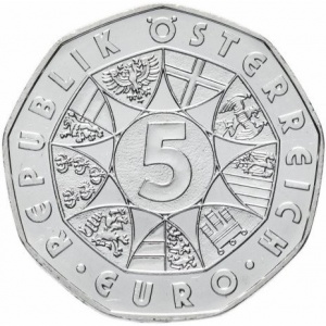 Аверс монеты Австрия, 5 евро, 2006, Председательство Австрии в ЕС