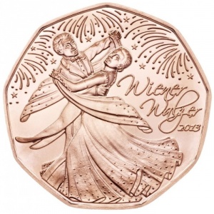 Реверс монеты Австрия, 5 евро, 2013, Венский вальс