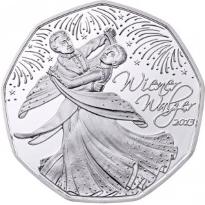 Реверс монеты Австрия, 5 евро, 2013, Венский вальс