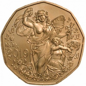 Реверс монеты Австрия, 5 евро, 2019, Новый год