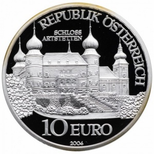 Аверс монеты Австрия, 10 евро, 2004, Замок Артштеттен