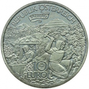 Аверс монеты Австрия, 10 евро, 2010, Австрийские сказки и легенды - Эрцберг