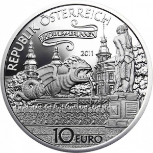 Аверс монеты Австрия, 10 евро, 2011, Австрийские сказки и легенды - Линдворм из Клагенфурта