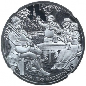 Реверс монеты Австрия, 10 евро, 2011, Австрийские сказки и легенды - Милый Августин