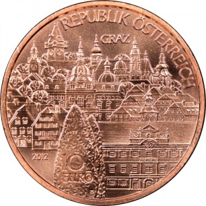 Аверс монеты Австрия, 10 евро, 2012, Земли Австрии - Штирия