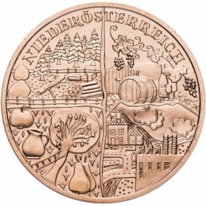 Реверс монеты Австрия, 10 евро, 2013, Земли Австрии - Нижняя Австрия