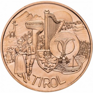 Реверс монеты Австрия, 10 евро, 2014, Земли Австрии - Тироль