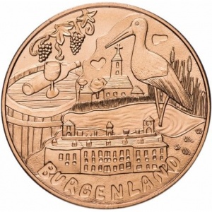 Реверс монеты Австрия, 10 евро, 2015, Земли Австрии - Бургенланд