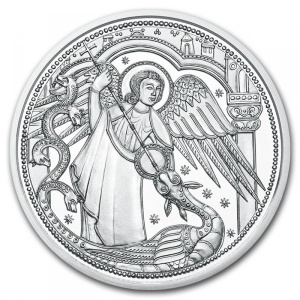 Аверс монеты Австрия, 10 евро, 2017, Посланники небес - Архангел Михаил