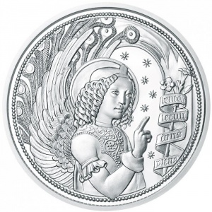 Реверс монеты Австрия, 10 евро, 2017, Посланники небес - Архангел Гавриил