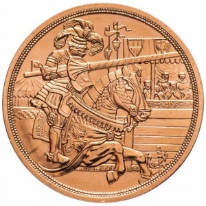 Реверс монеты Австрия, 10 евро, 2019, В кольчуге и с мечом - Рыцарство